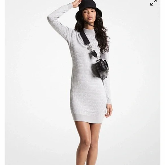 michael kors bodycon dresses Michael Kors Silver bodycon dress